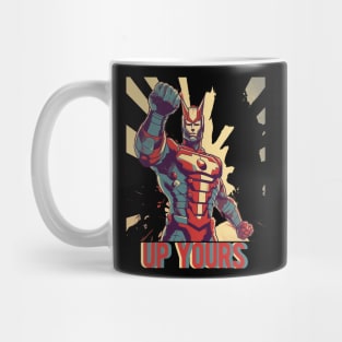 Ultraman Super Hero Parody Propaganda Retro Style Mug